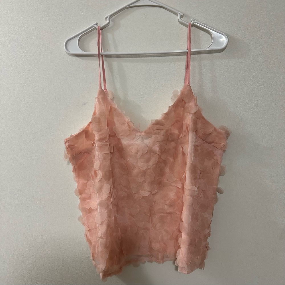 Anthropologie Sunday in Brooklyn Top Size Large Pink Sleeveless Textured‎ New